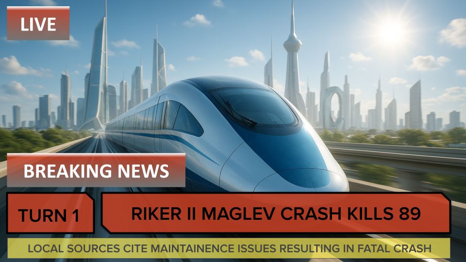 Maglev crash leaves 89 dead on Riker II