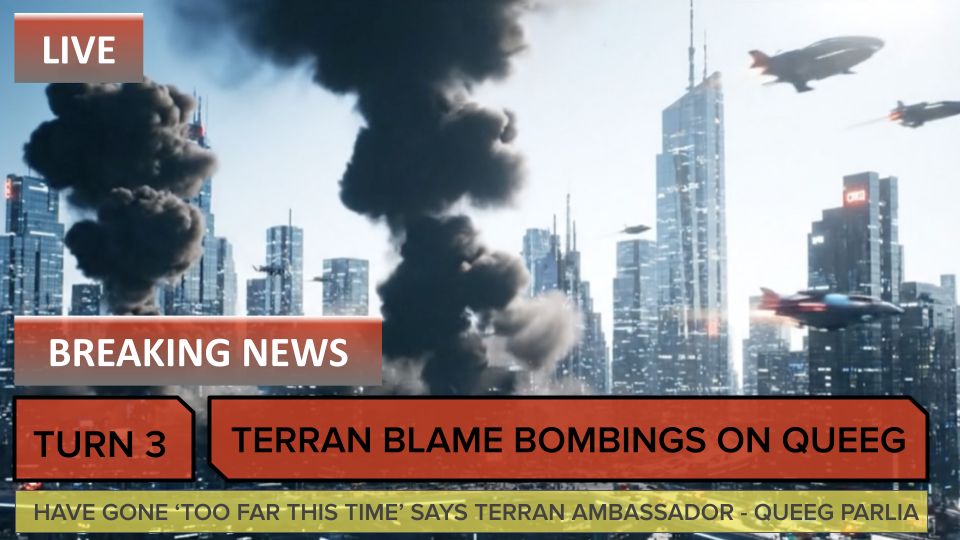 Terrans claim queeg behind major bombings