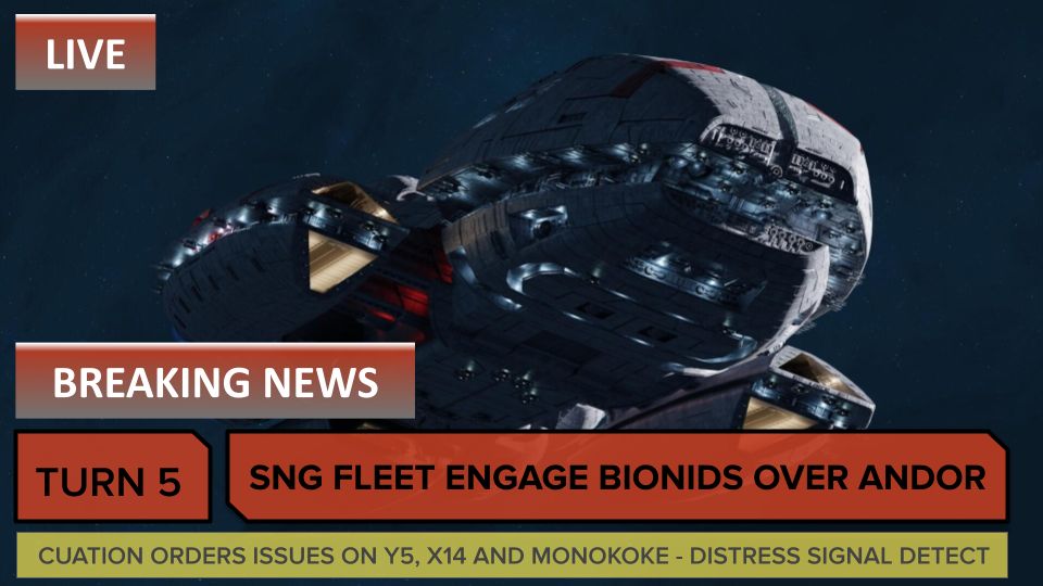 Sng fleet engage bionids over andor
