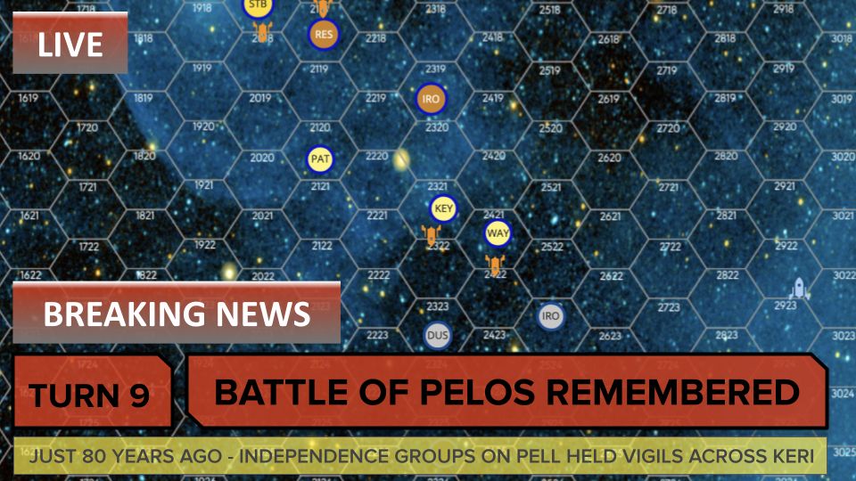 Outer rim alliance dignitaries mark the anniversary of the battle of pelos