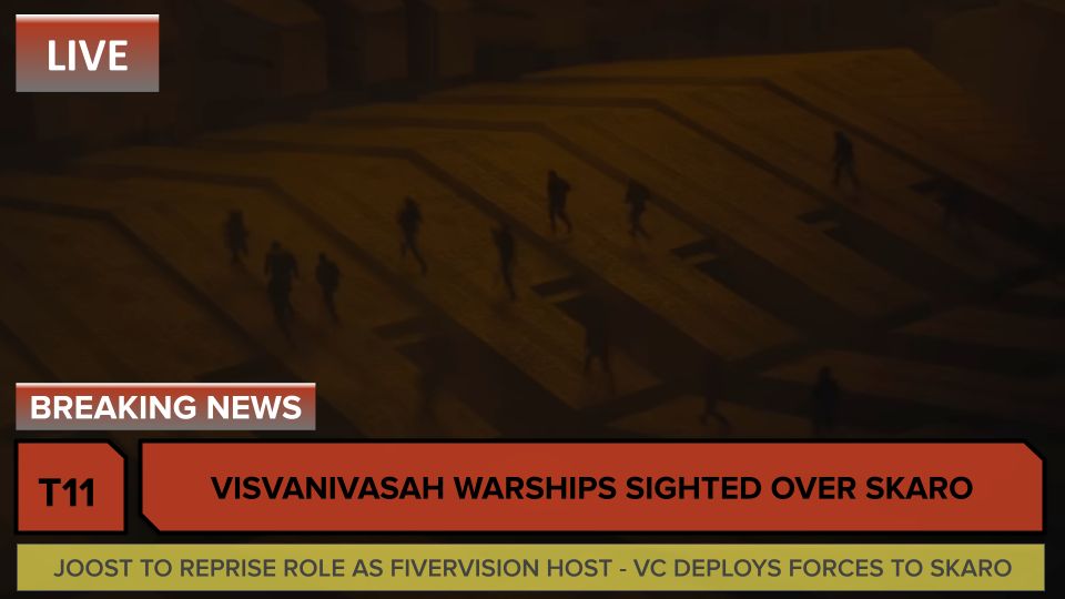 Visvanivasah warships sighted over skaro colony
