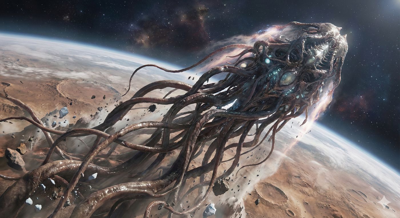 Bionid Hivefleet launching over Georgetown