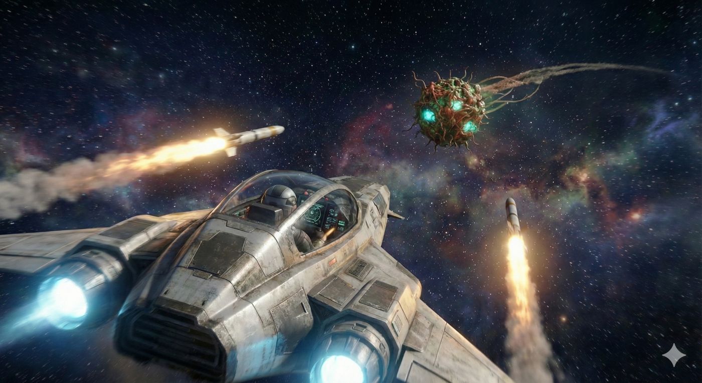 SNG interceptor firing on a Biopod